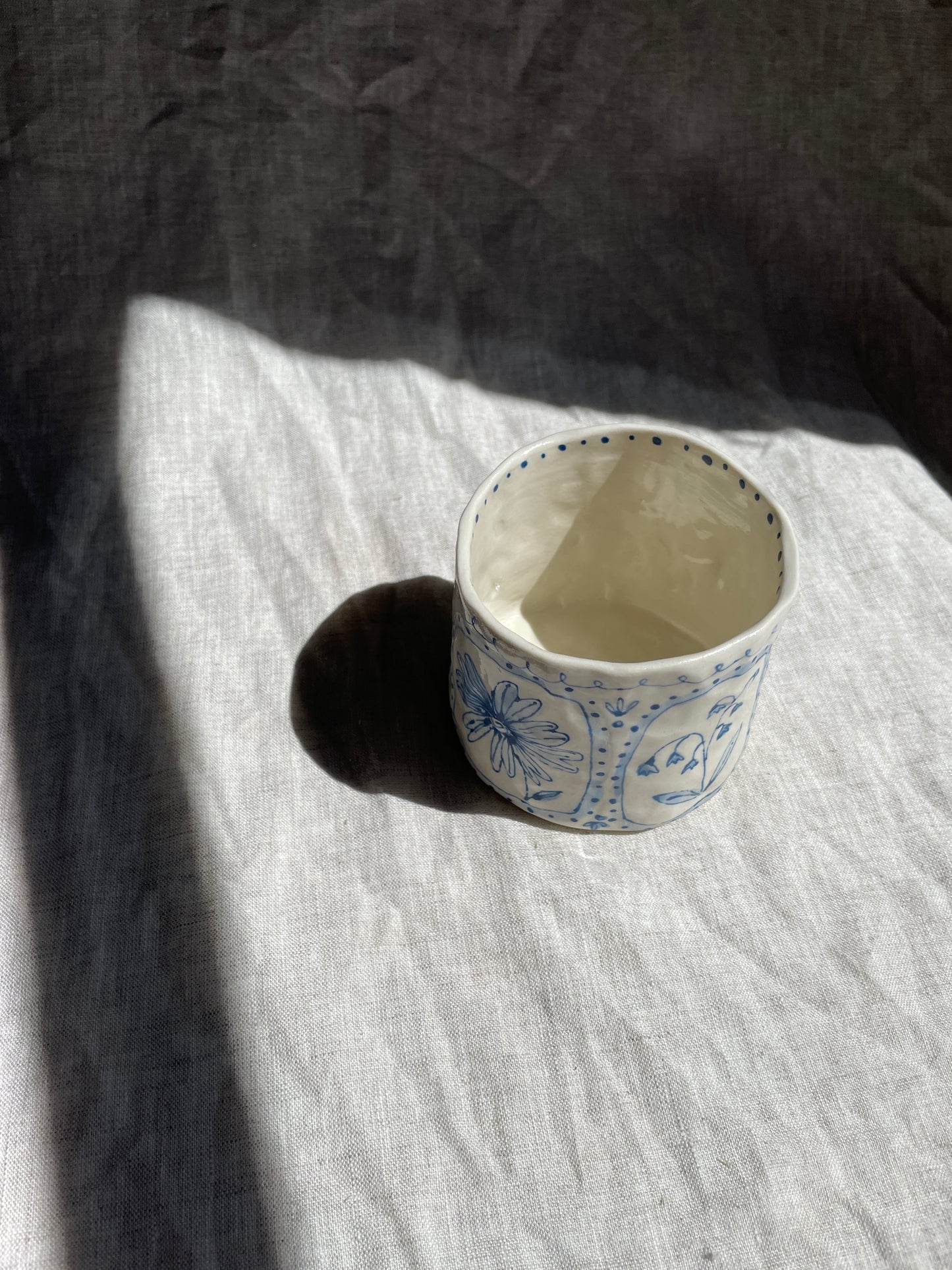 Hand Painted Tumbler - Flower Friends