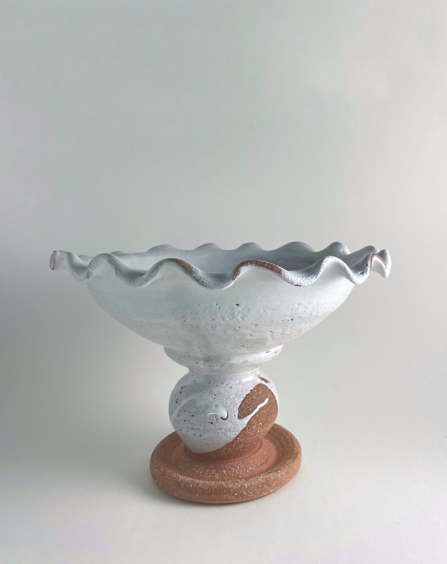 Footed Scalloped Bowl