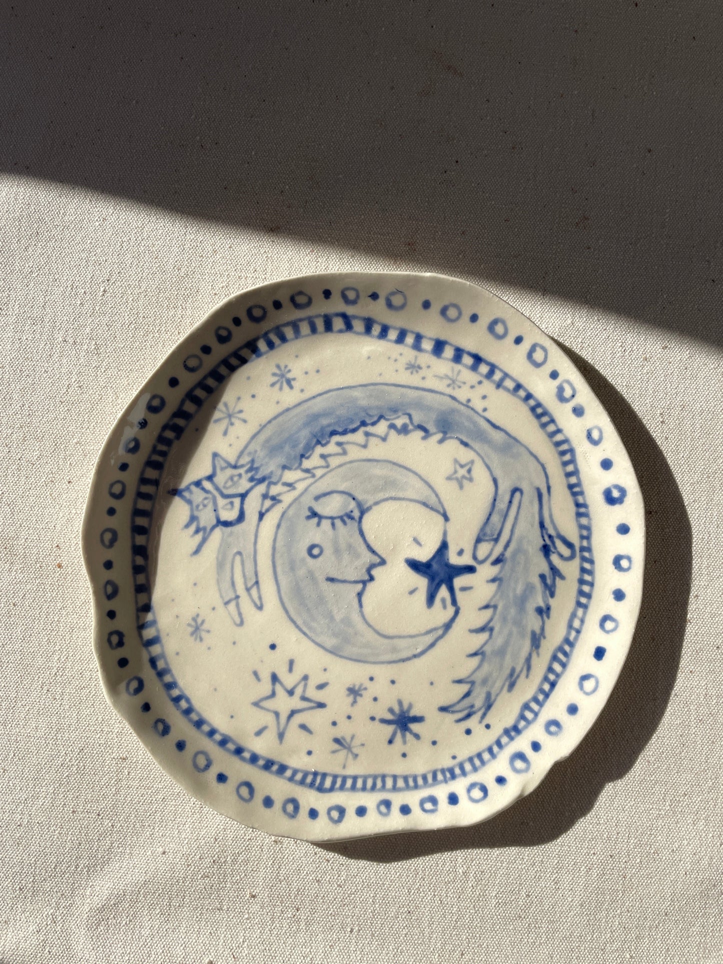 Doodle Plate - Over the Moon