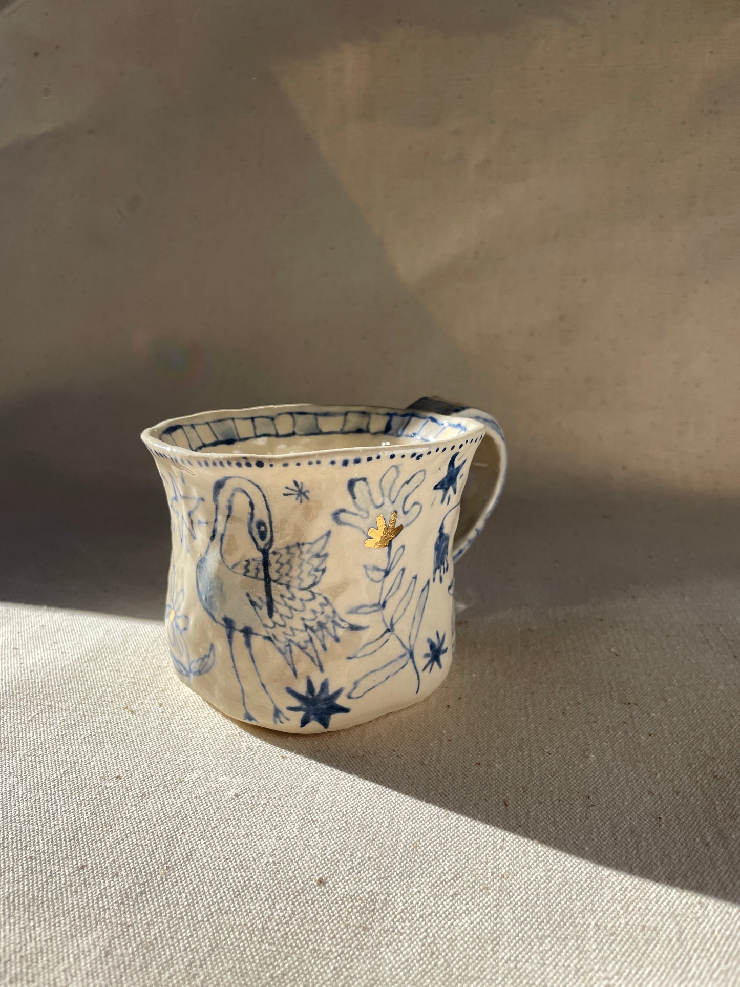 Doodle Mug - The Heron and the Snake