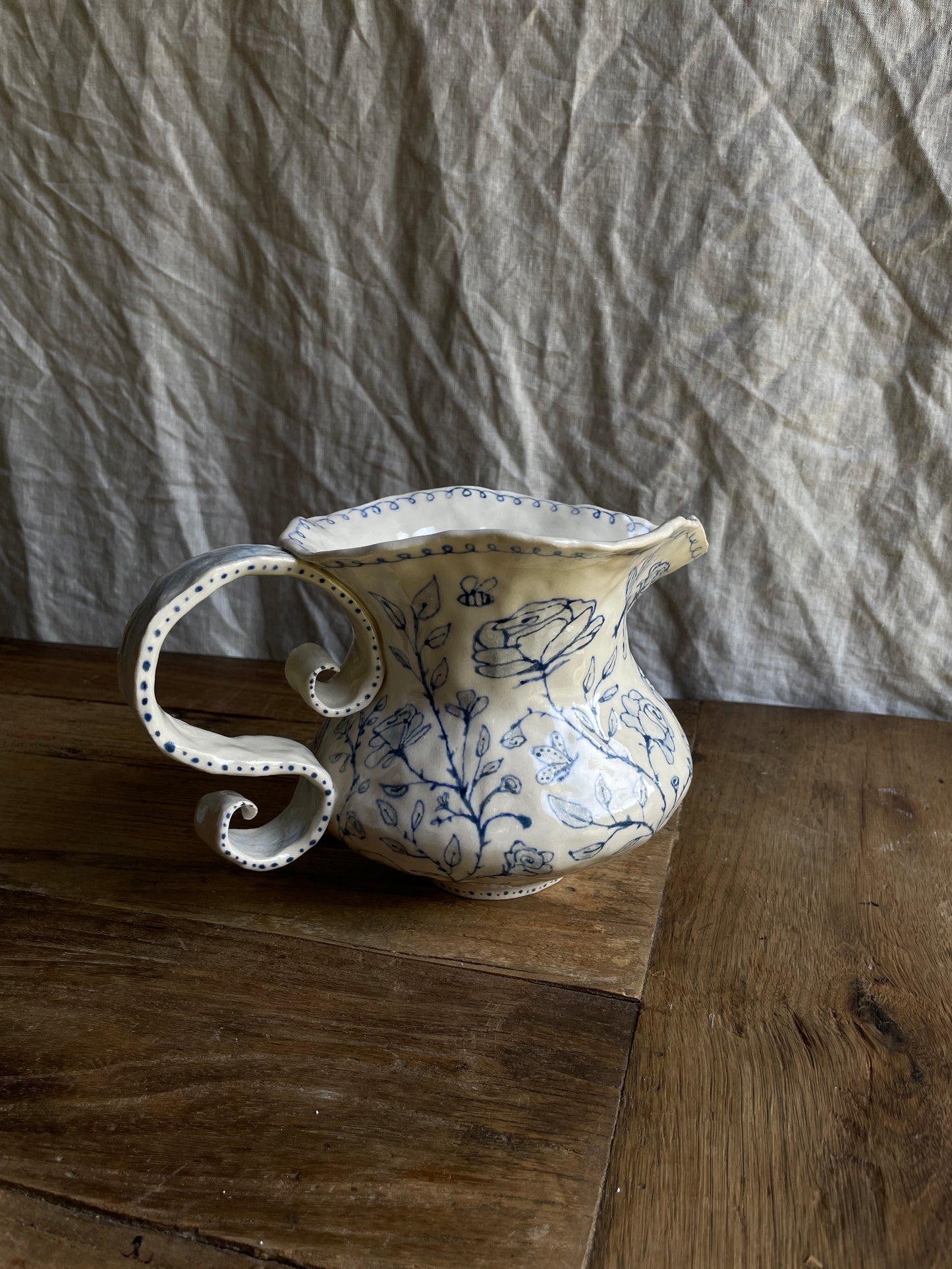 Floral Fairy Pitcher - Rose Garden
