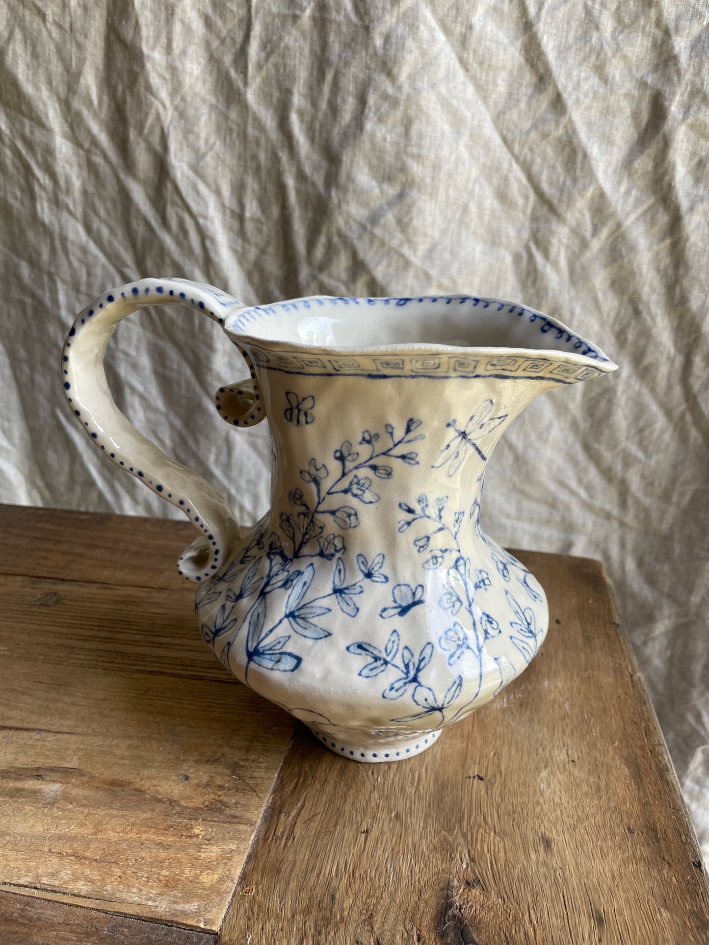 Floral Fairy Pitcher - False Indigo