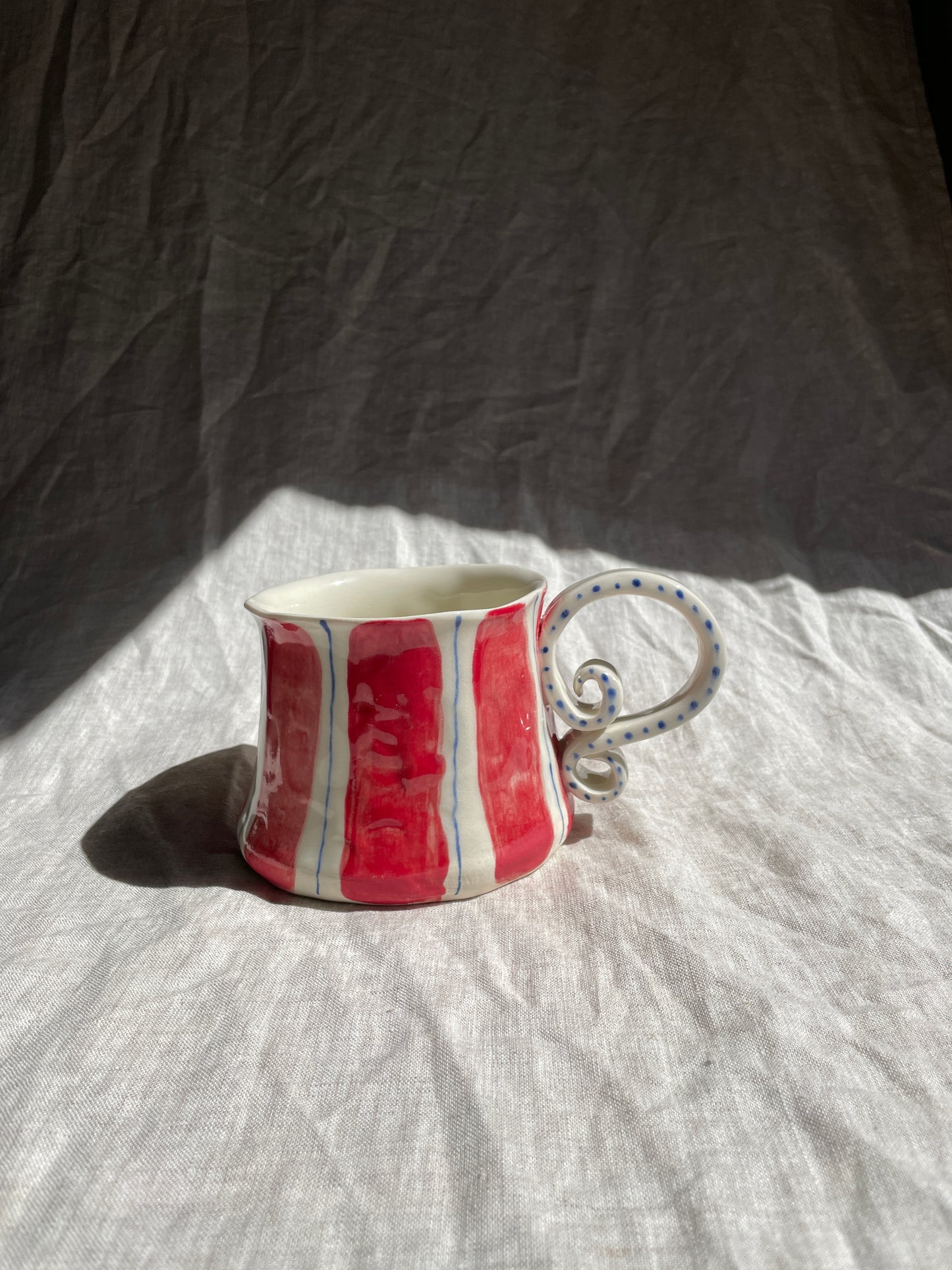Mug - Red Pinstripe