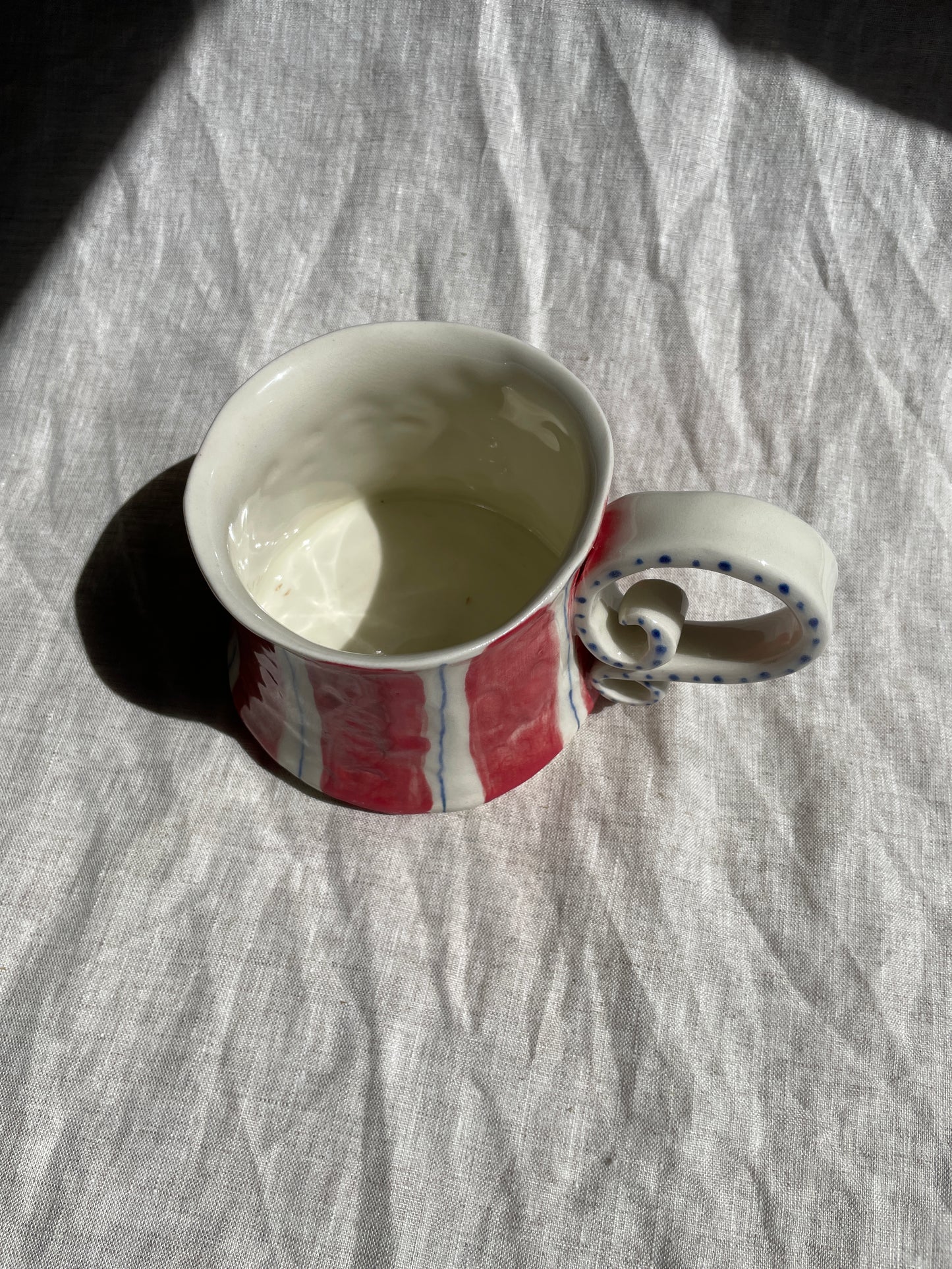 Mug - Red Pinstripe