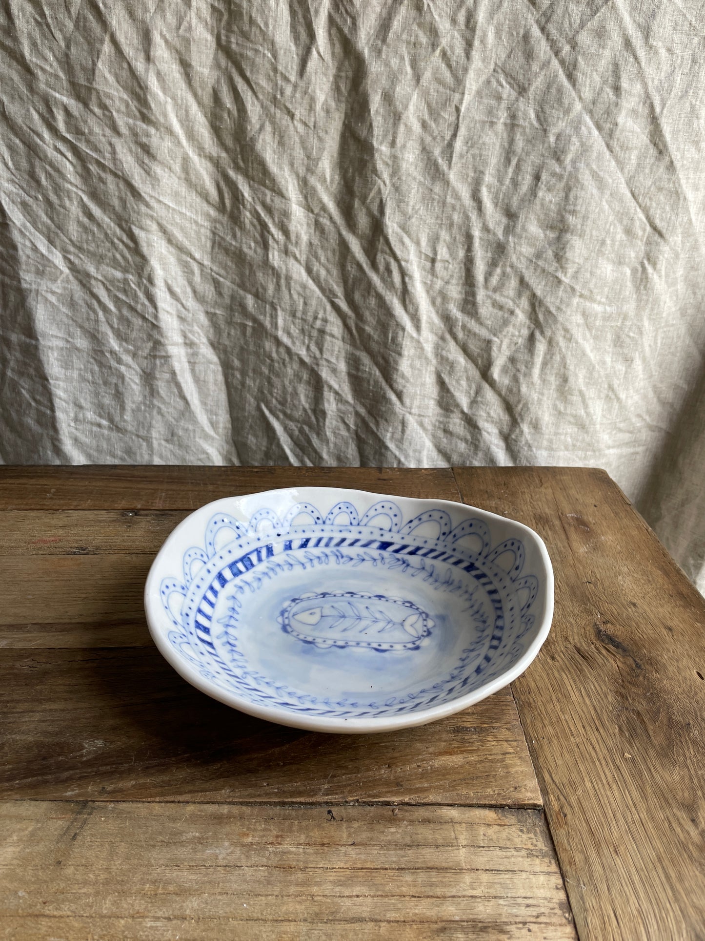 Serving Bowl - Poisson Bleu